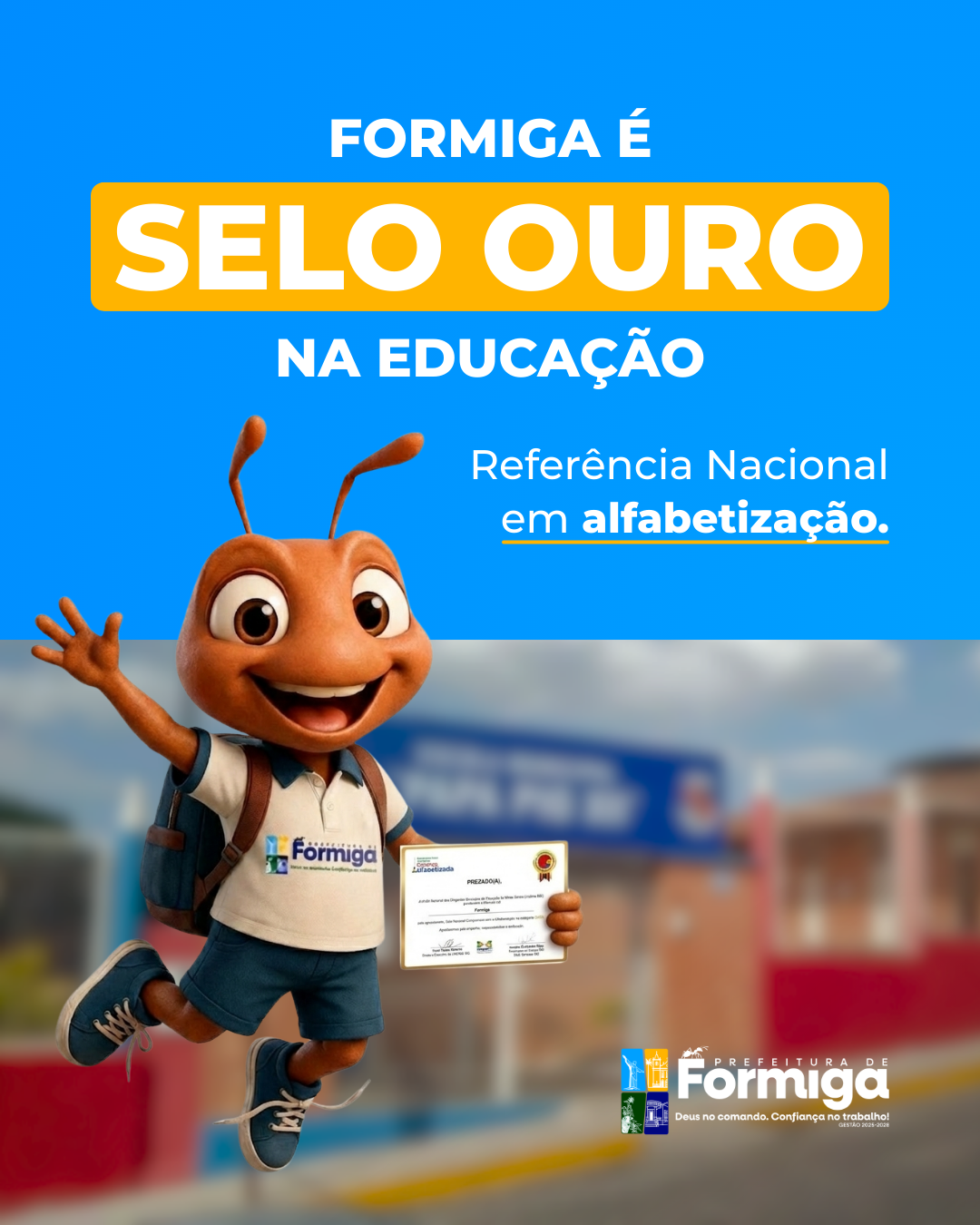 A Educação de Formiga é motivo de orgulho para toda a população