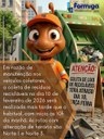 Alteração no horário da coleta de resíduos nesta terça-feira (10/02)