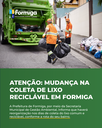 Atenção: mudança na coleta de lixo em Formiga