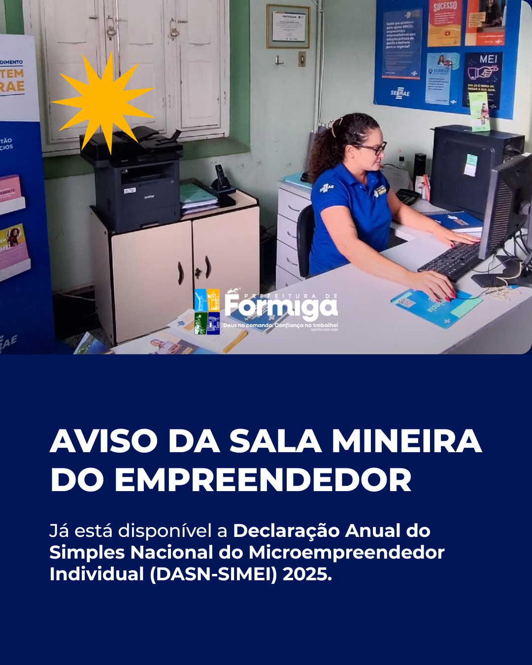 Aviso da Sala Mineira do Empreendedor