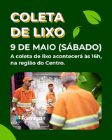 Coleta de Lixo -  Dia 09 de maio