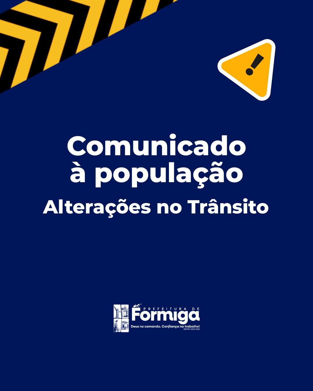Comunicado à população – Alterações no trânsito (EVENTO DE 23 DE JANEIRO)
