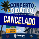 Concerto Didático da EMMEL é cancelado devido às condições climáticas