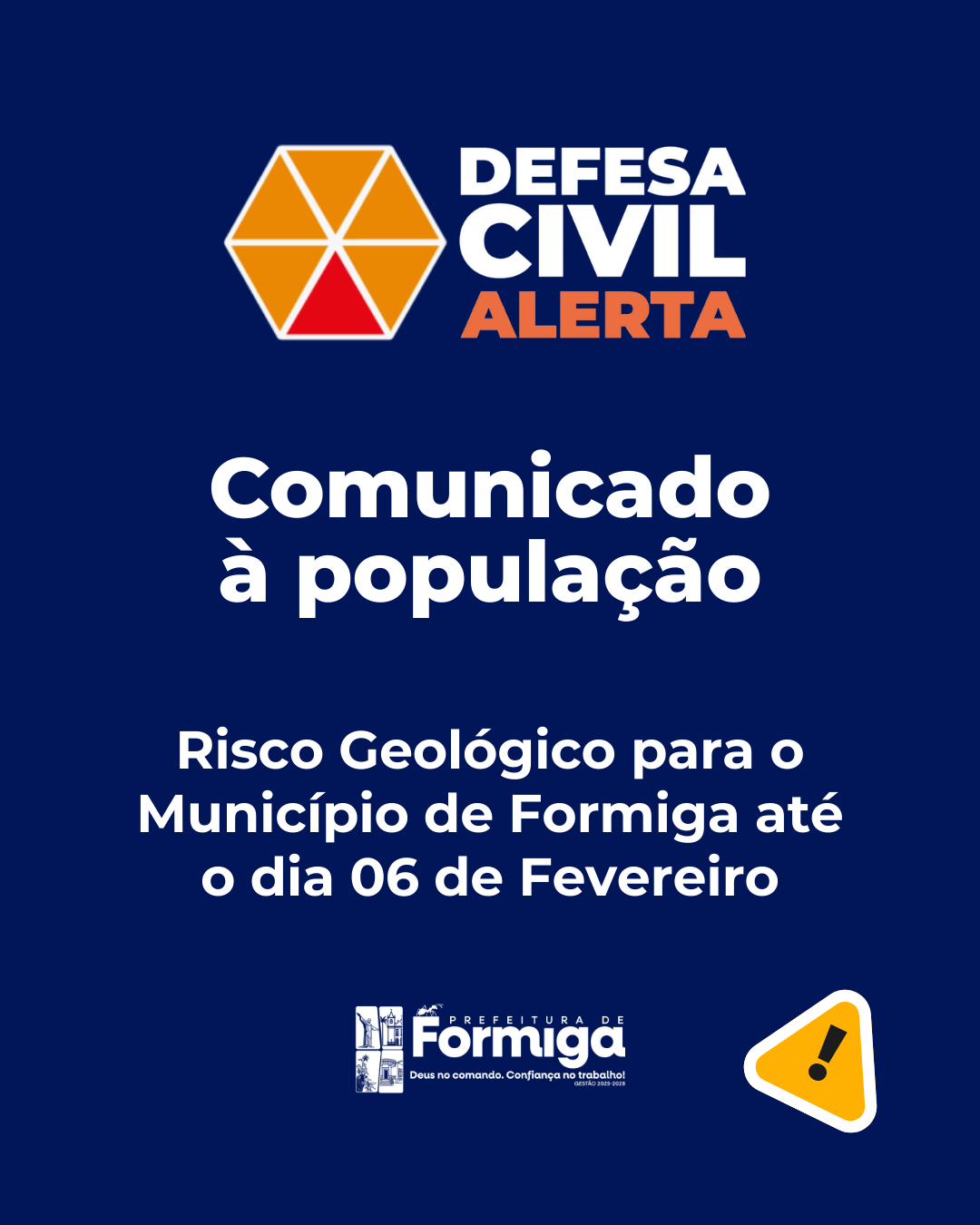 Defesa Civil Alerta - Comunicado à População