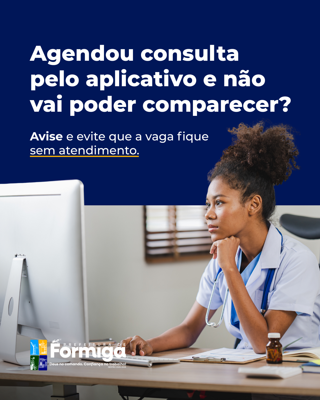 Faltas em consultas agendadas pelo aplicativo acendem alerta na saúde de Formiga