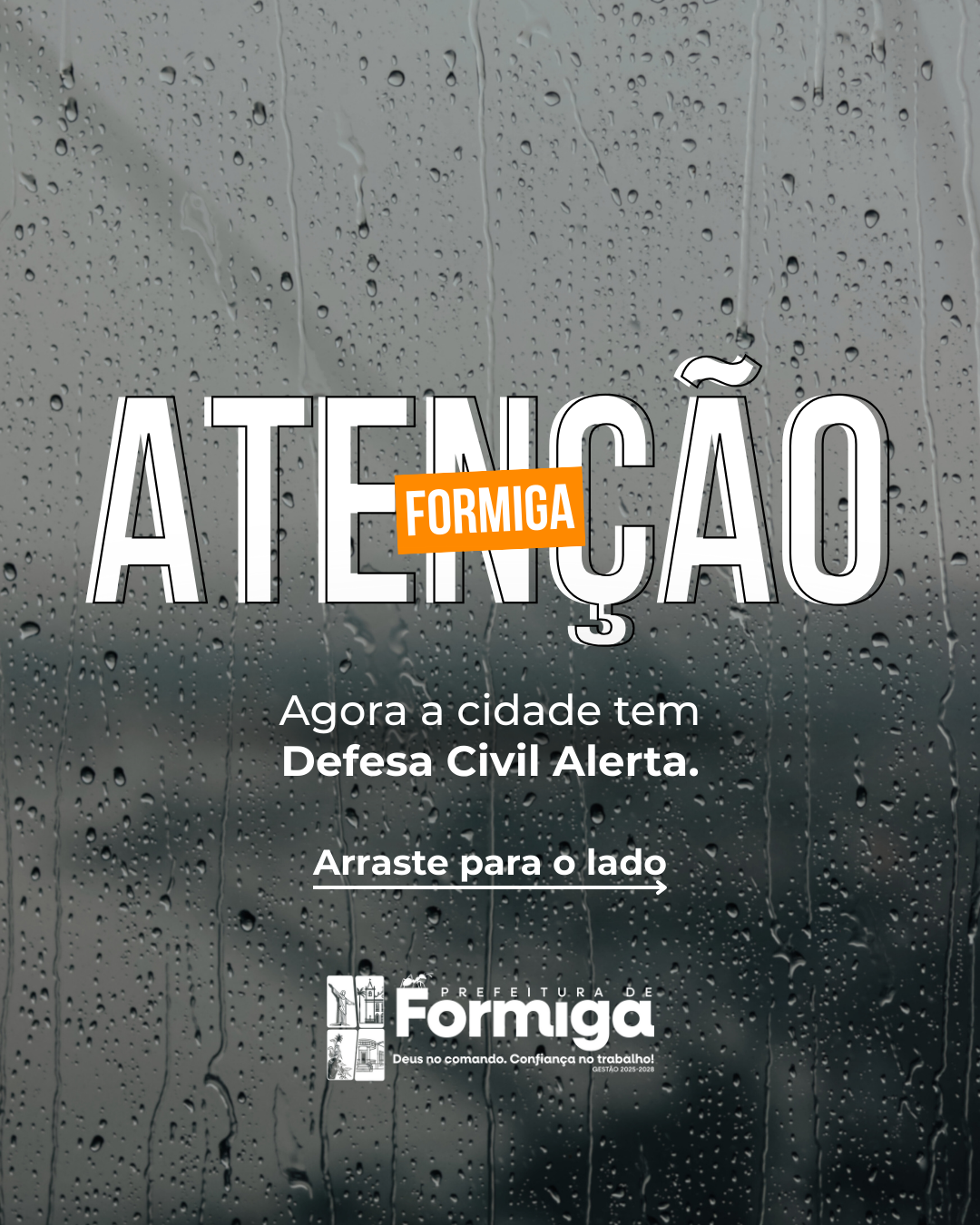 Formiga passa a integrar o sistema Defesa Civil Alerta