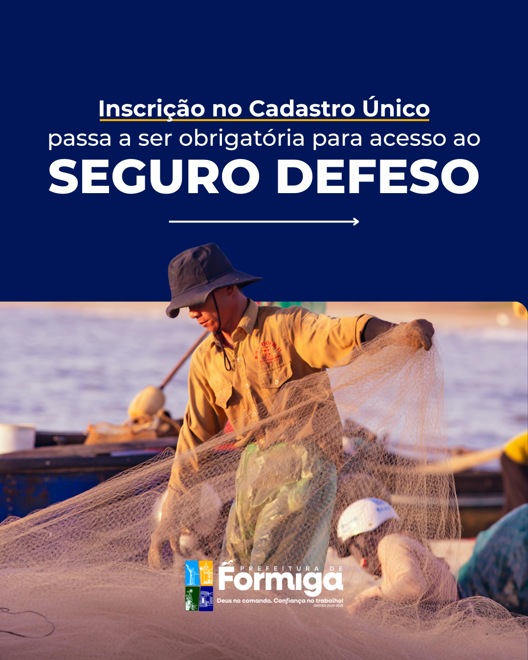 Inscrição no CadÚnico passa a ser obrigatória para pescadores acessarem o Seguro-Defeso