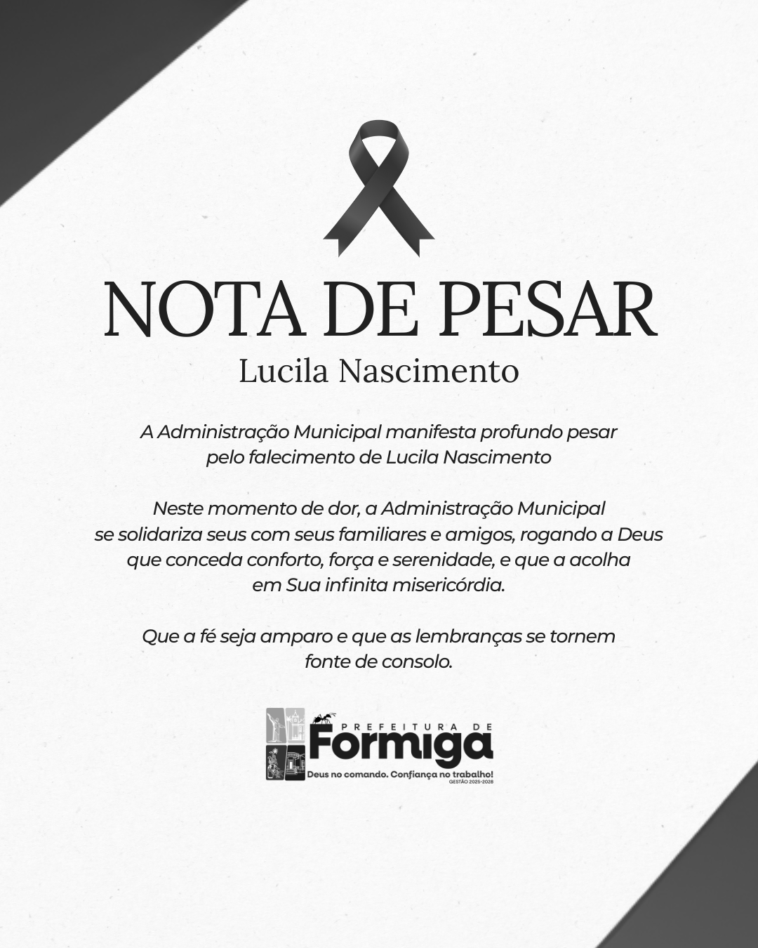 Nota de Pesar