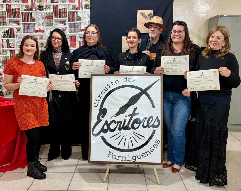 Concurso de Poesias 2026 Premia Talentos da Literatura durante o Circuito dos Escritores Formiguenses