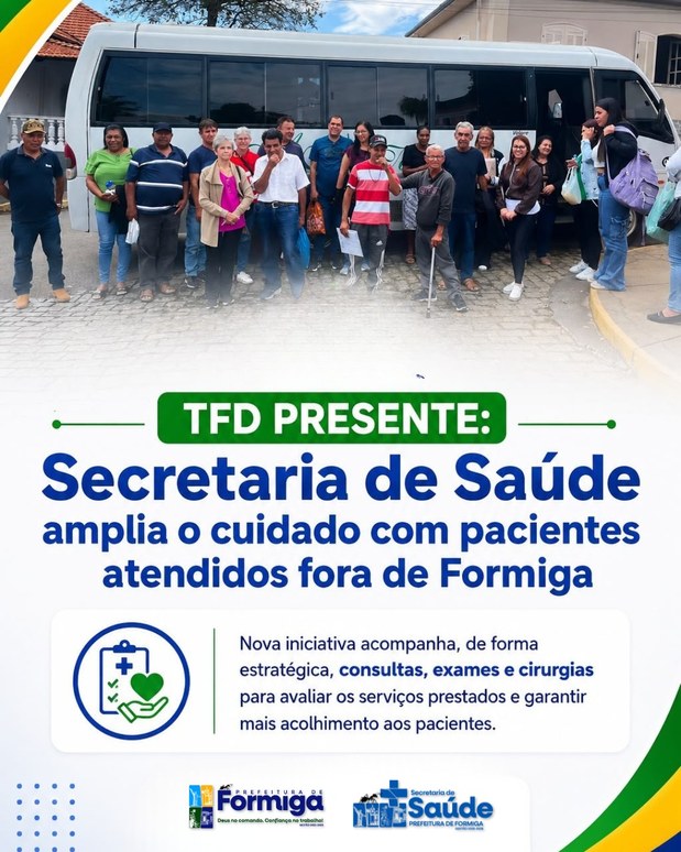 Prefeitura de Formiga lança o projeto TFD Presente – Tratamento Fora do Domicílio: Do Agendamento ao Cuidado