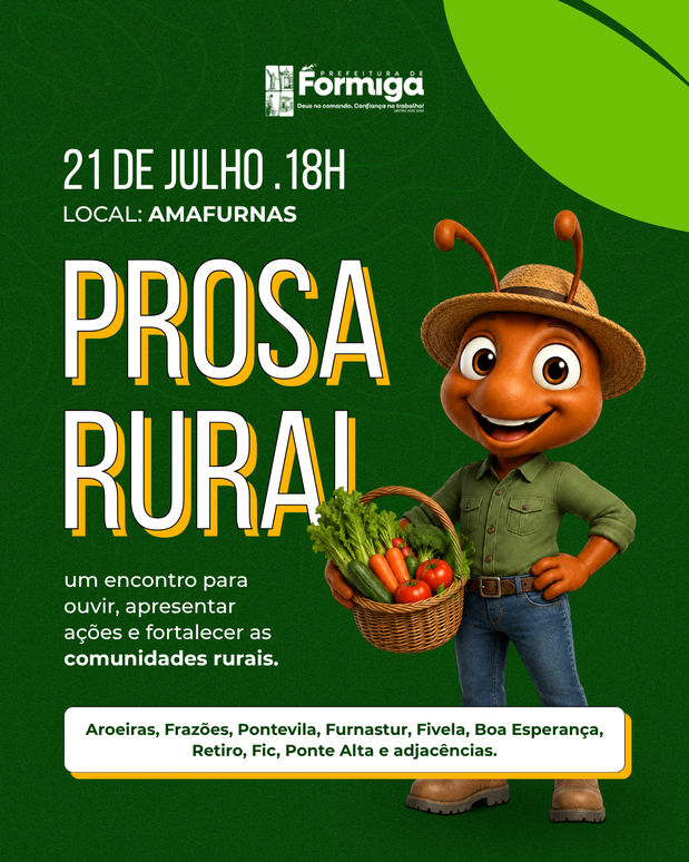 Prefeitura de Formiga realiza mais uma edição do "Prosa Rural" com comunidades da região de Furnas