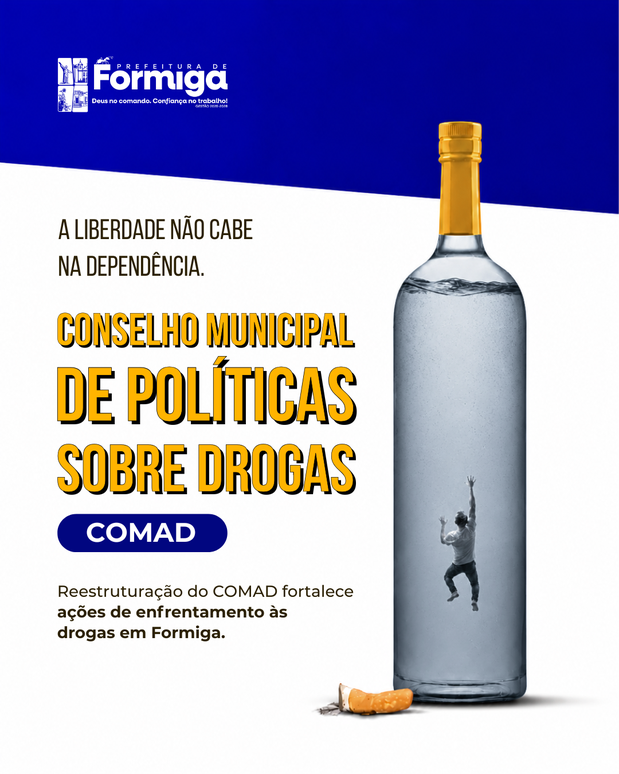 Prefeitura de Formiga celebra aprovação de lei que reestrutura o Conselho Municipal de Políticas sobre Drogas (COMAD)