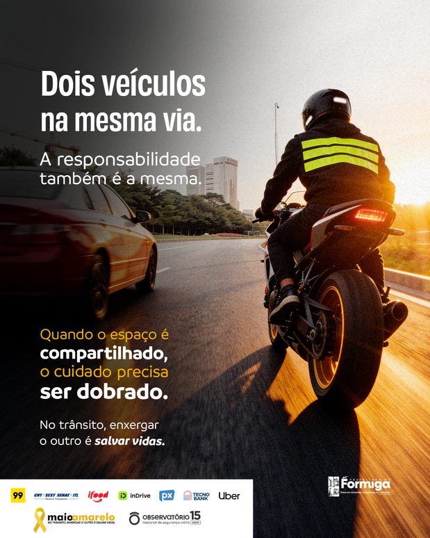 Maio Amarelo reforça a importância do respeito e da empatia no trânsito