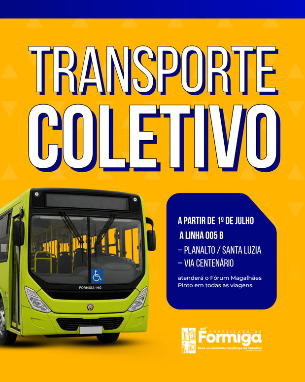 Transporte coletivo: Linha 005 B amplia itinerário e passa a atender o Fórum Magalhães Pinto