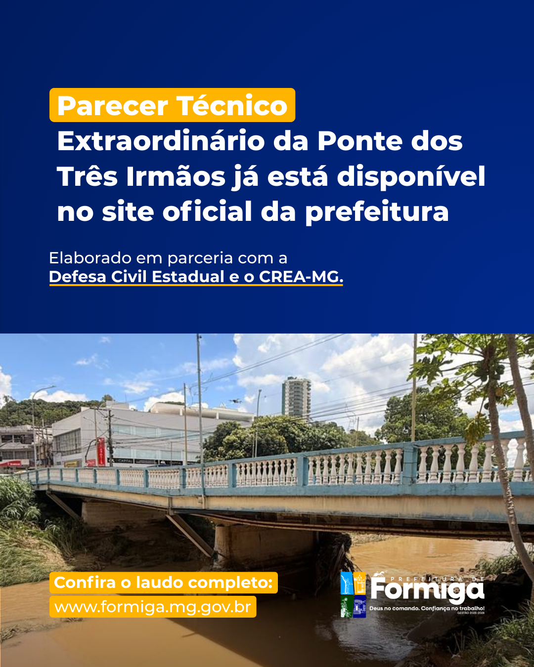 Parecer Técnico Extraordinário da Ponte dos Três Irmãos