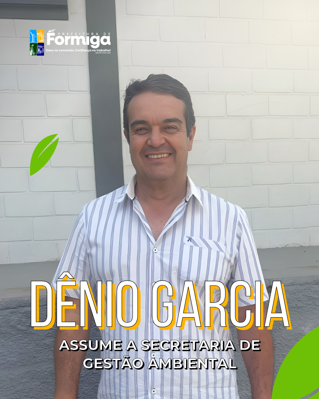 Prefeitura de Formiga anuncia novo Secretário de Gestão Ambiental