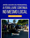 Feira livre permanece no local atual após consulta aos feirantes