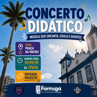 Prefeitura de Formiga promove Concerto Didático na Praça São Vicente Férrer