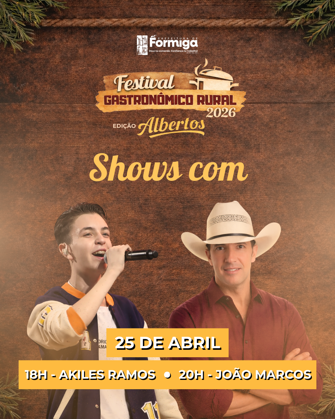 Programação Festival Gastronômico Rural – Edição Albertos 2026