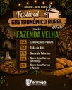 Programação Festival Gastronômico Rural – Edição Fazenda Velha 2026