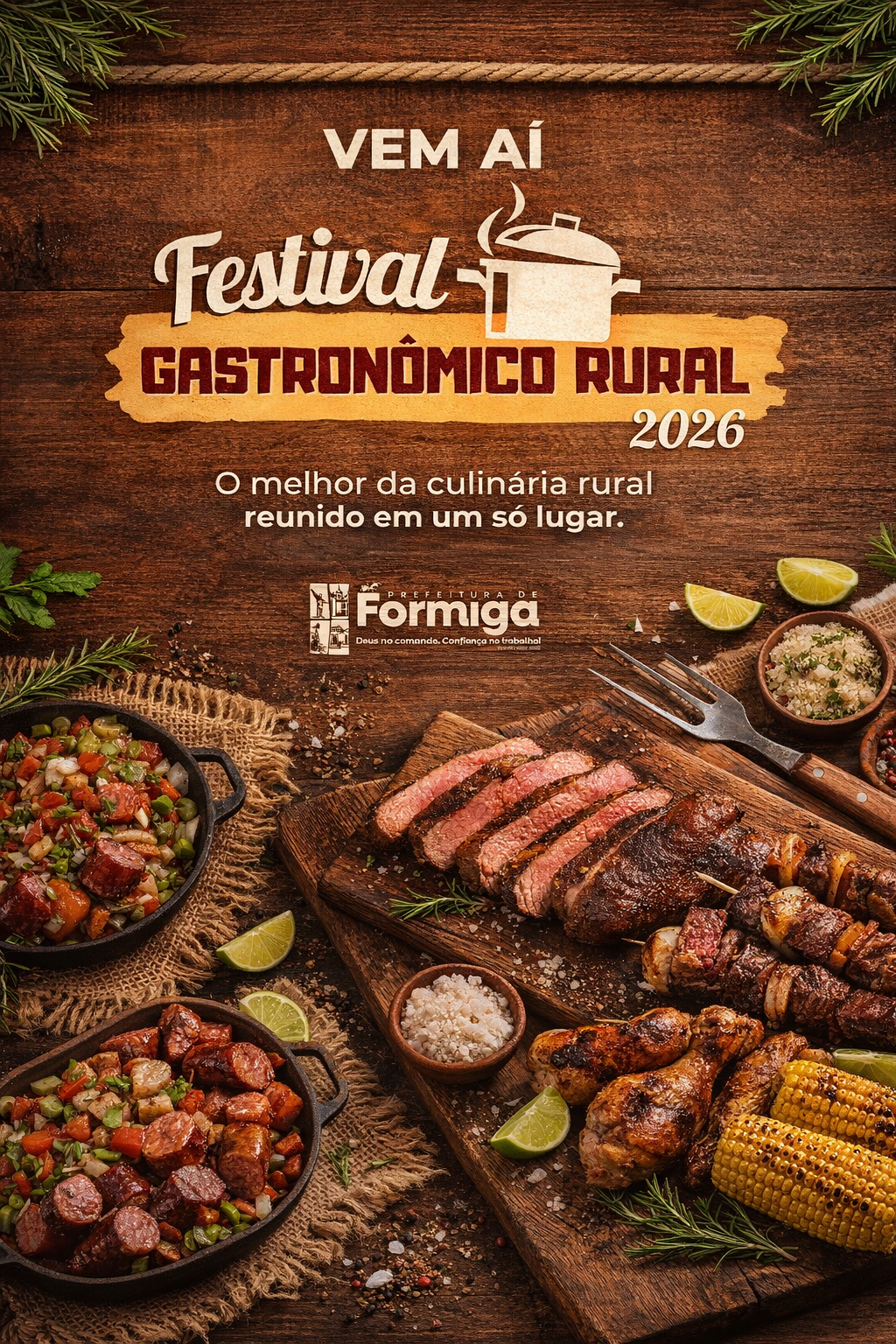 Vem aí o Festival Gastronômico Rural 2026!