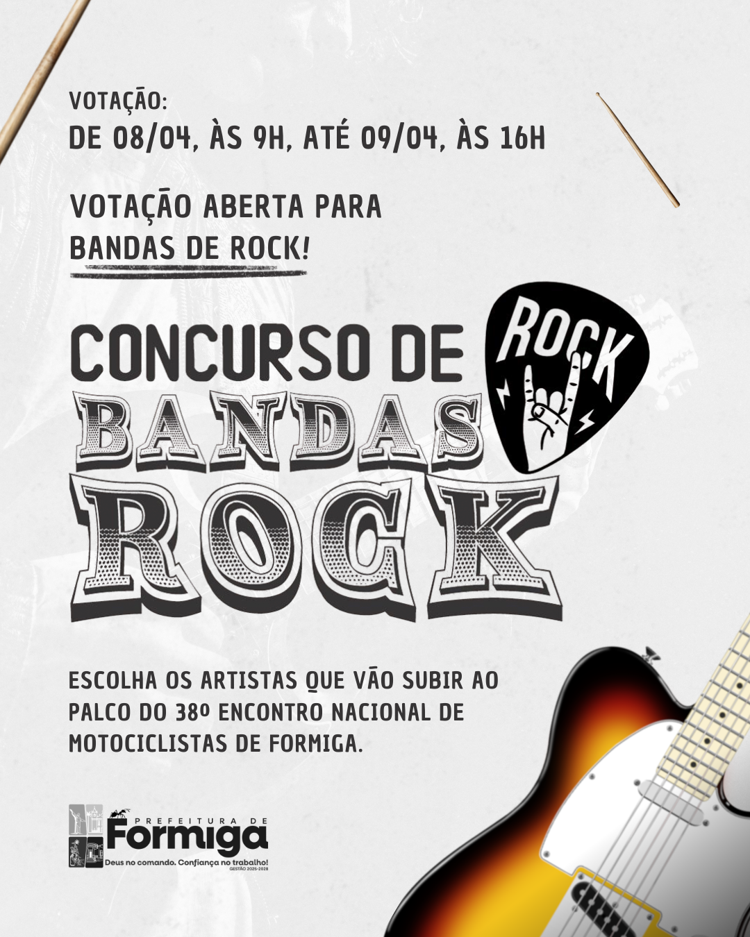 Concurso de Bandas de Rock - Votação Aberta